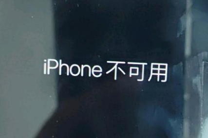 武邑苹果服务网点分享锁屏界面显示“iPhone 不可用”如何解决 