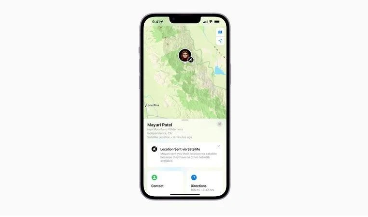 武邑苹果14维修分享iPhone14系列中 FindMy功能通过卫星分享位置方法教程 